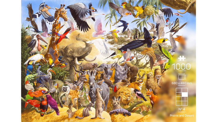 The Wildlife Collection - No. 4 - Prairie and Desert (1000 brikker)
