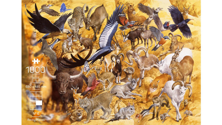 The Wildlife Collection - No. 6 - Rocky Places (1000 brikker)