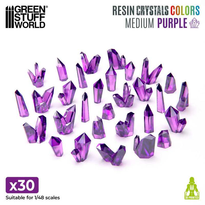Purple Resin Crystals - Medium (Green Stuff World)