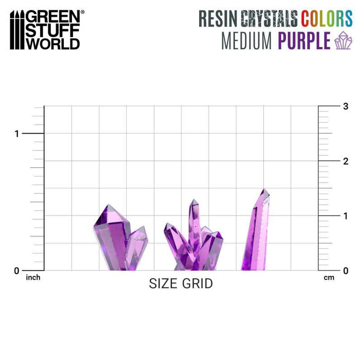Purple Resin Crystals - Medium (Green Stuff World)