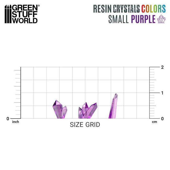 Purple Resin Crystals - Small (Green Stuff World)