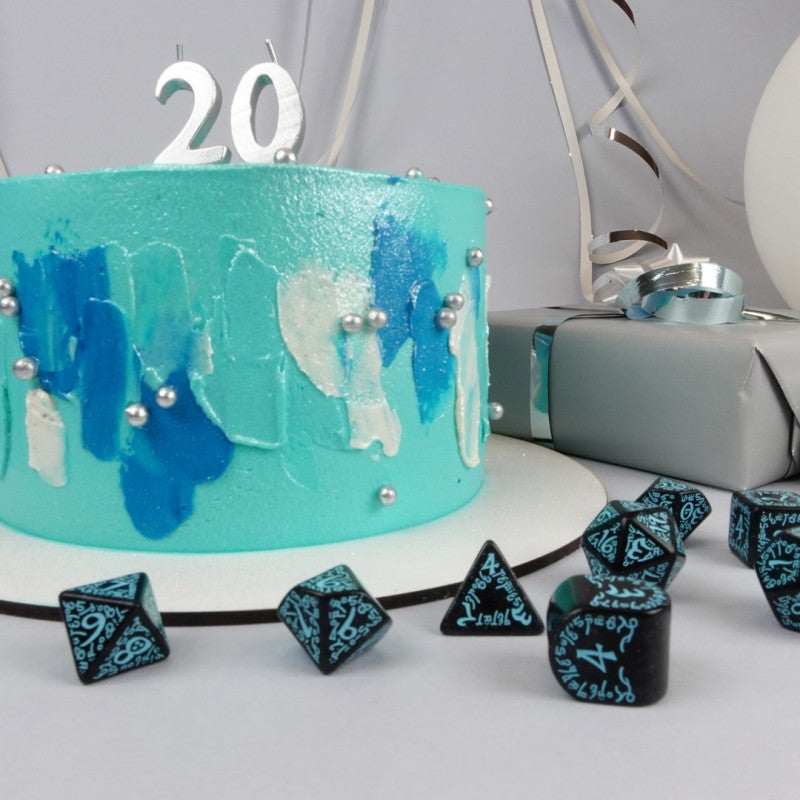 Q WORKSHOP 20 years: Elvish Dice Set (Q-Workshop) (S20Y01)