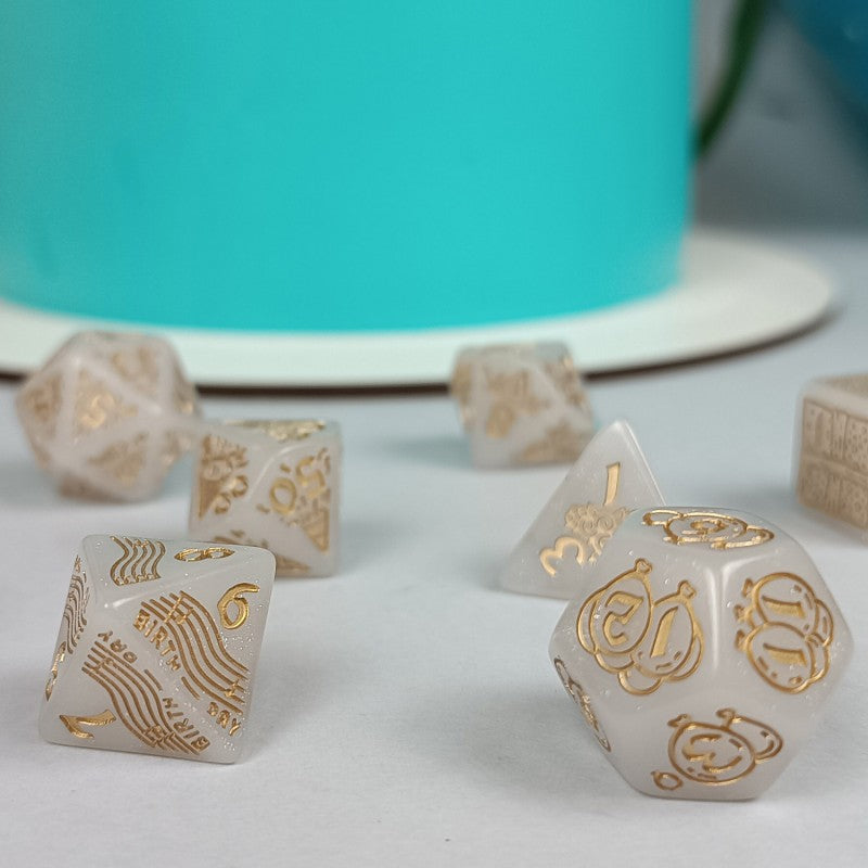 Q WORKSHOP 20 years: Happy Birthday Dice Set (Q-Workshop) (S20Y03)