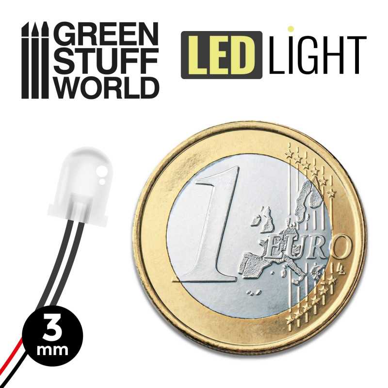 Red LED Lights - 3mm (Green Stuff World)