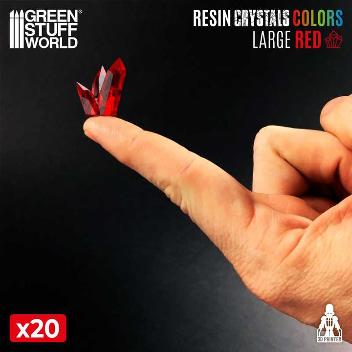 Red Resin Crystals - Large (Green Stuff World)