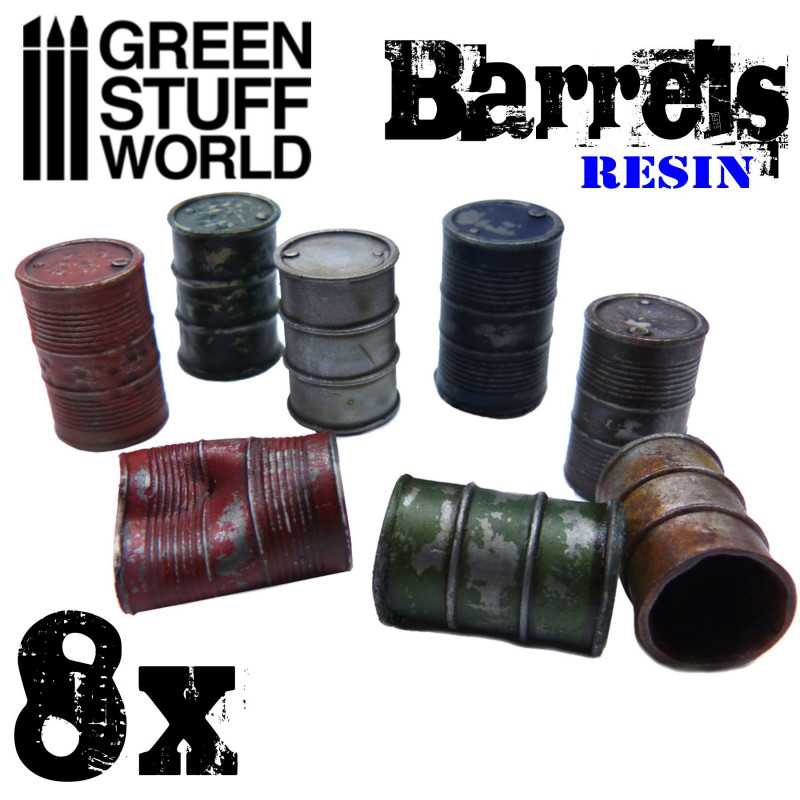 8x Resin Barrels (Green Stuff World)