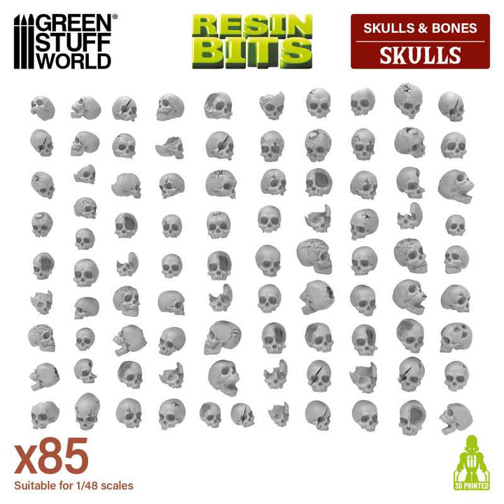 Resin Skulls (Pack x85) (Green Stuff World)