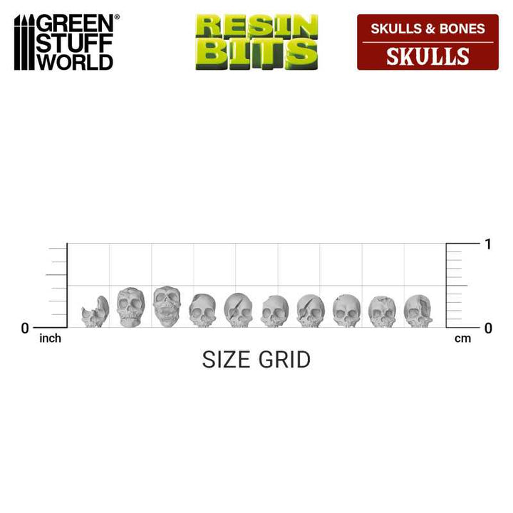 Resin Skulls (Pack x85) (Green Stuff World)