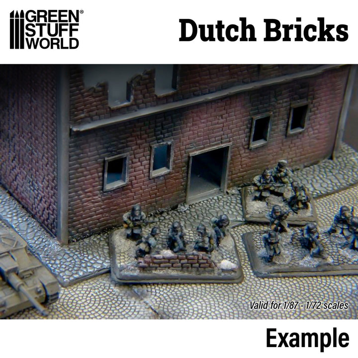 Rolling Pin DUTCH Bricks 15mm (Green Stuff World)