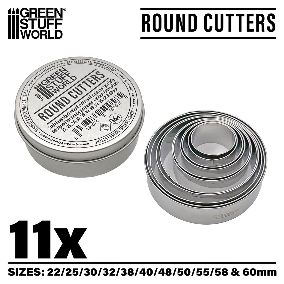 Round Cutters for Bases (Green Stuff World)