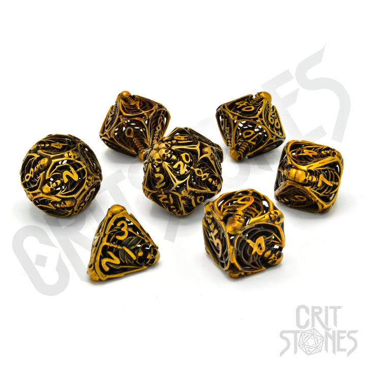 CritStones Royal Soulreaper Hollow Metal RPG Dice Set