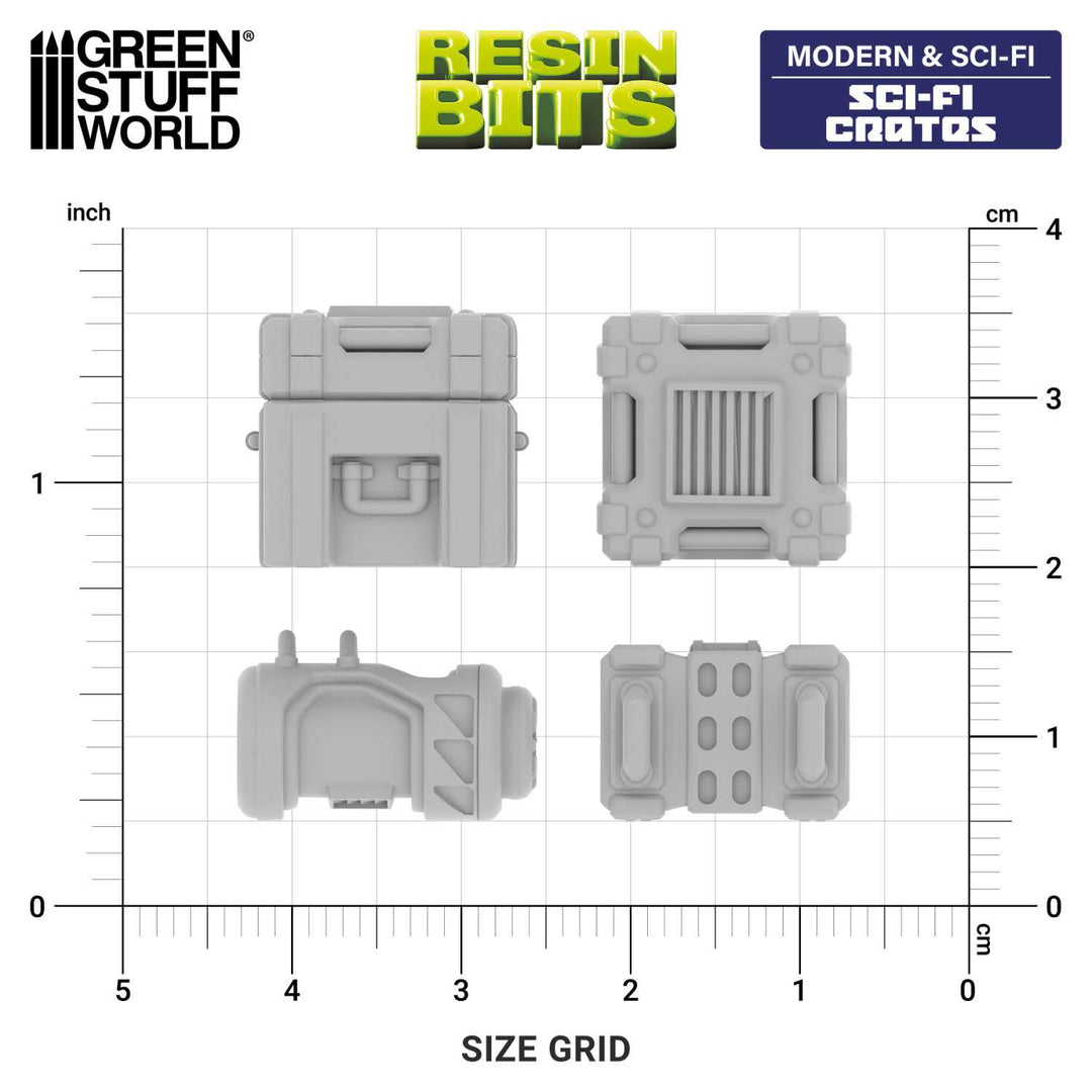 Sci-fi Crates 1:48 (Green Stuff World)