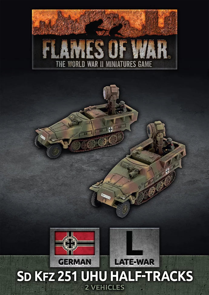 Flames of War: Sd Kfz 251 Uhu Half-tracks (x2) (GBX194)
