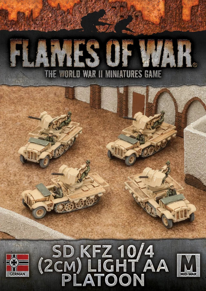 Flames of War: Sd Kfz 10/4 (2cm) Light AA Platoon (GBX94)