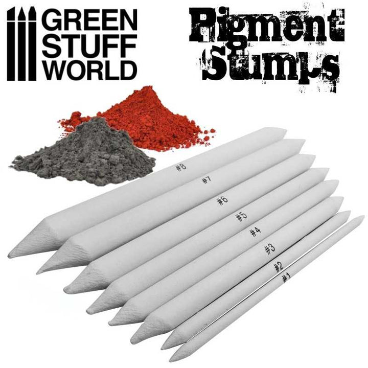 Set 8x Pigment Blending Stumps (Green Stuff World)