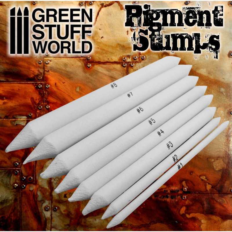 Set 8x Pigment Blending Stumps (Green Stuff World)