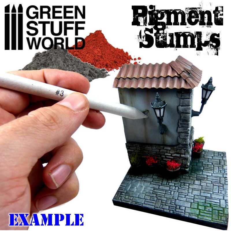 Set 8x Pigment Blending Stumps (Green Stuff World)