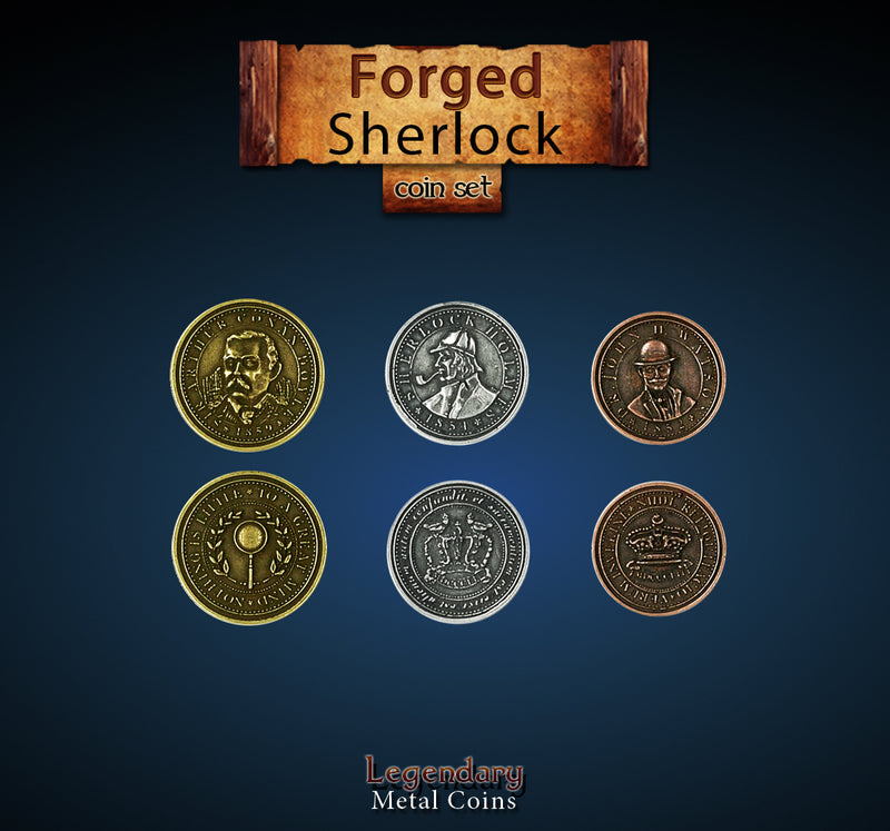 Legendary Metal Coins - Forged Sherlock (Drawlab)