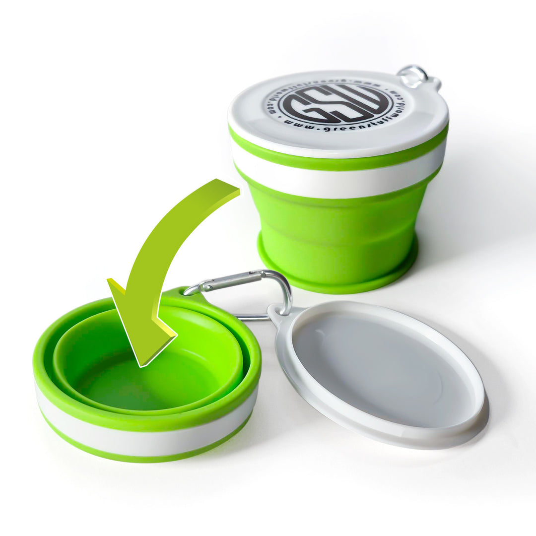 Silicone collapsible cup 170ml (Green Stuff World)
