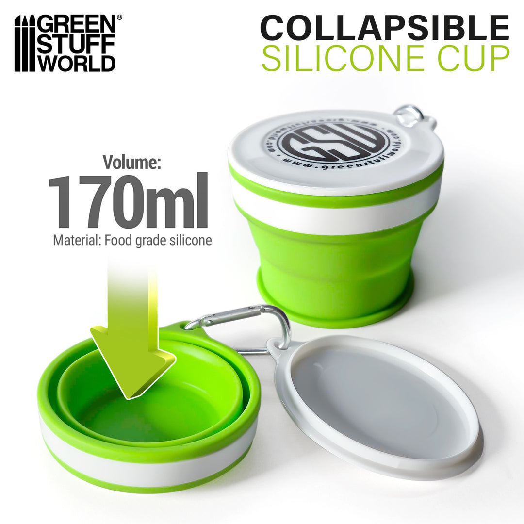 Silicone collapsible cup 170ml (Green Stuff World)