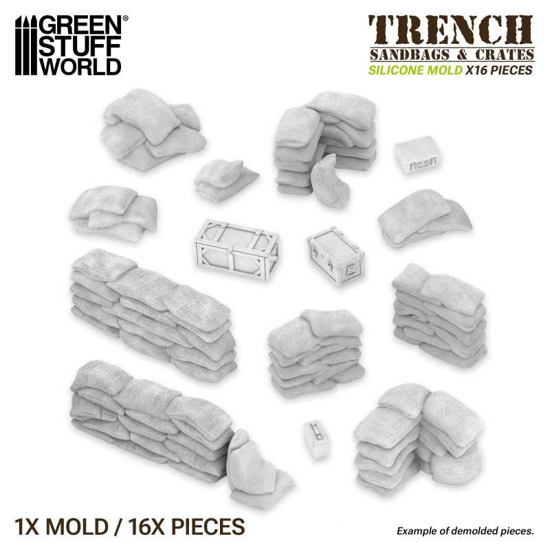 Silicone Molds - Sandbags (Green Stuff World)