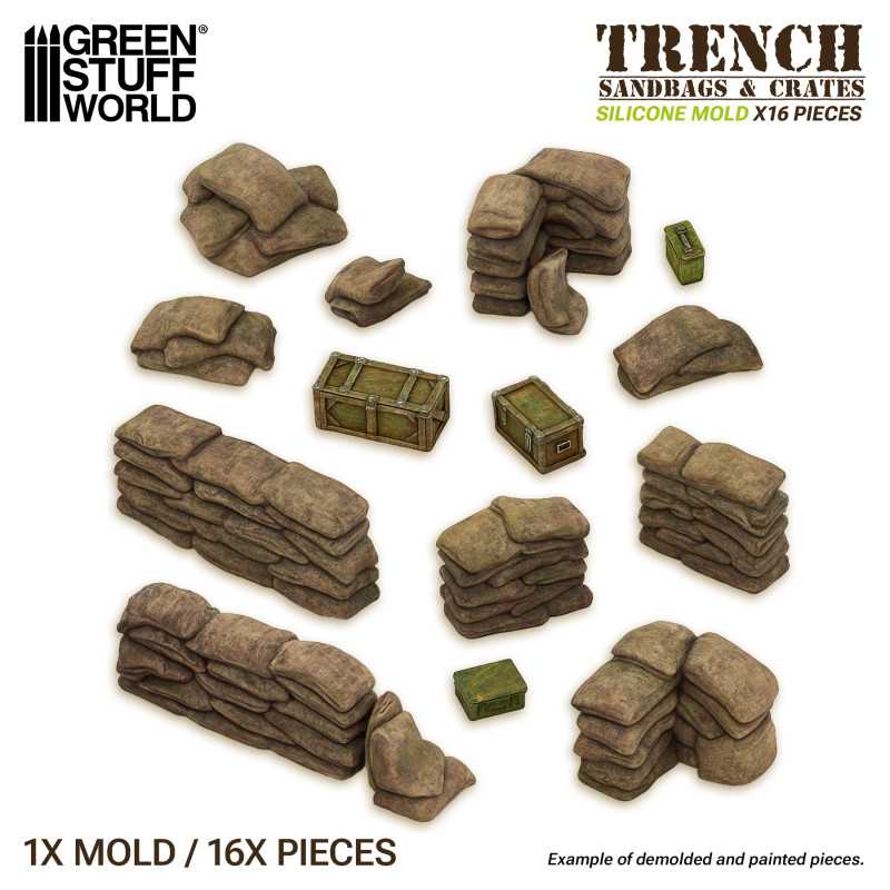 Silicone Molds - Sandbags (Green Stuff World)