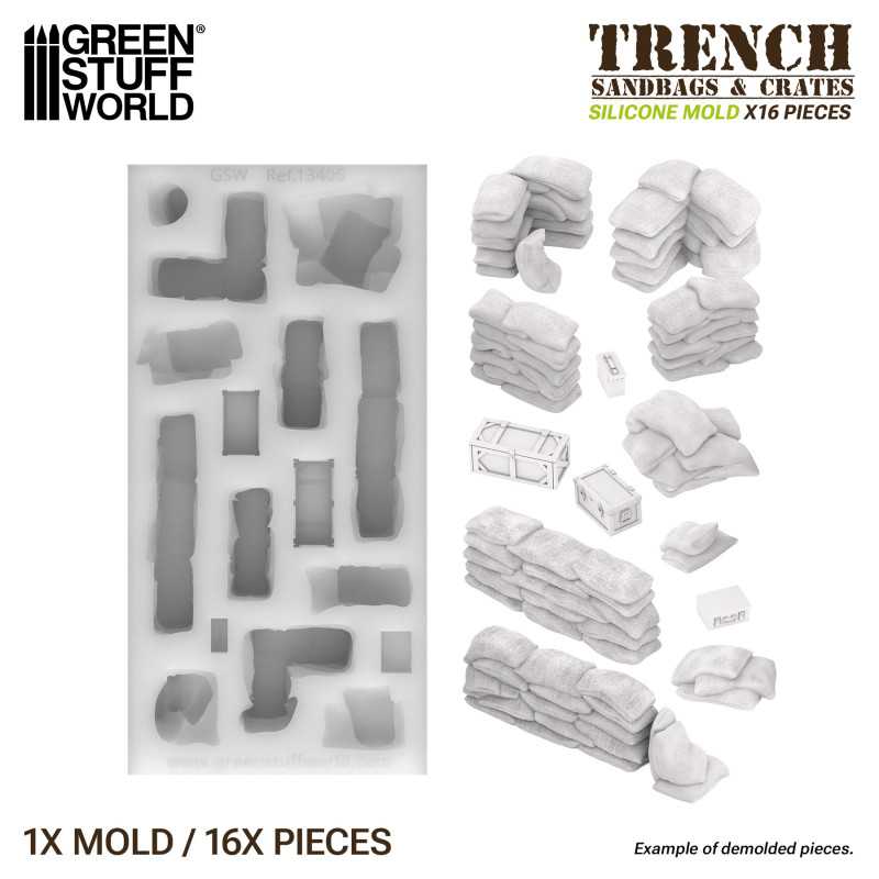 Silicone Molds - Sandbags (Green Stuff World)