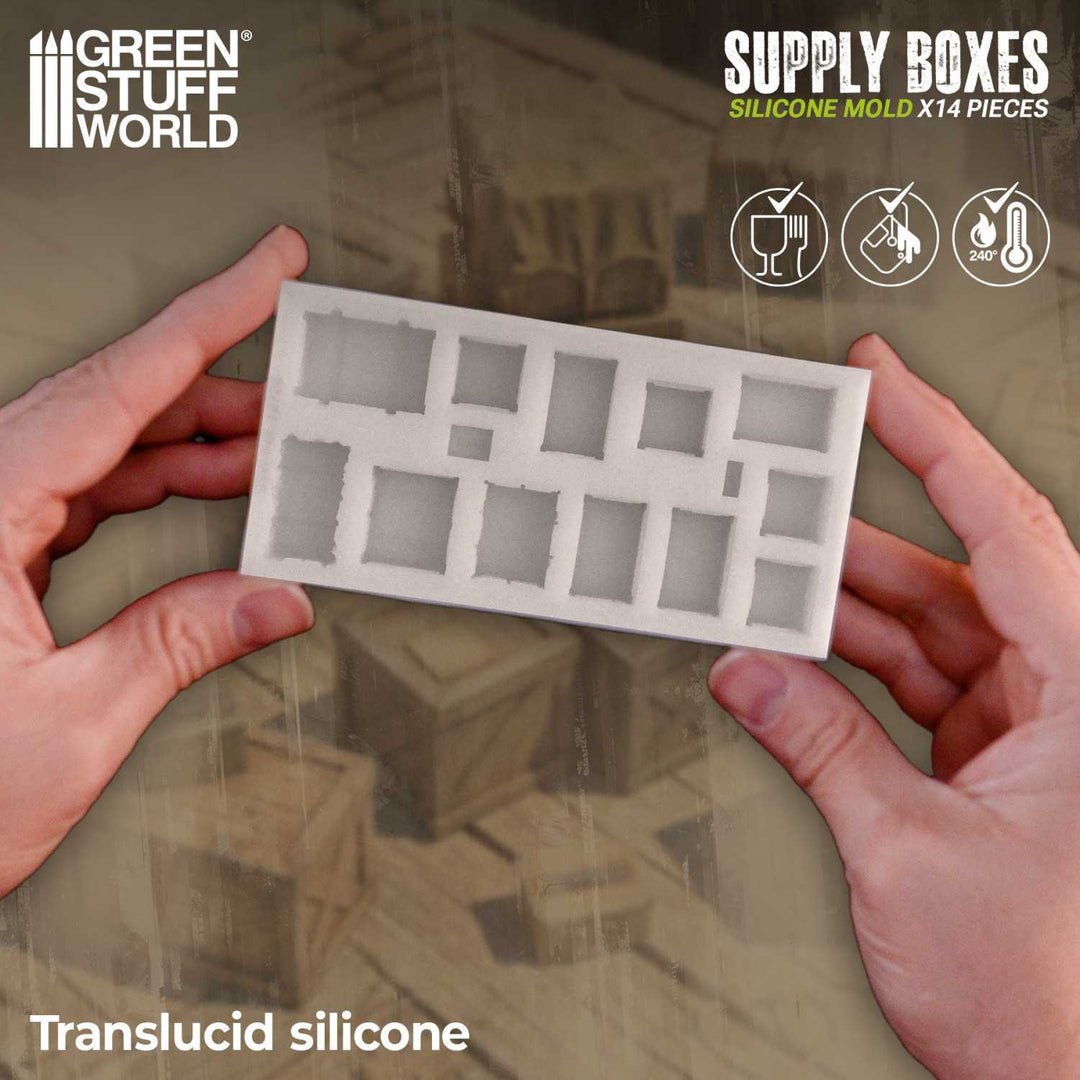 Silicone Molds - Supply Boxes 1:48-1:35 (Green Stuff World)
