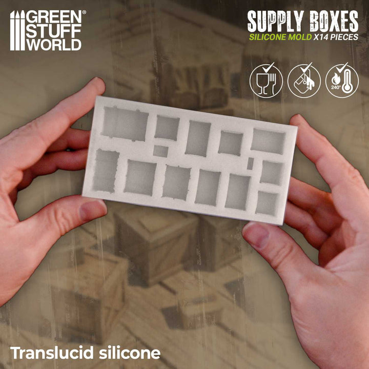 Silicone Molds - Supply Boxes 1:48-1:35 (Green Stuff World)