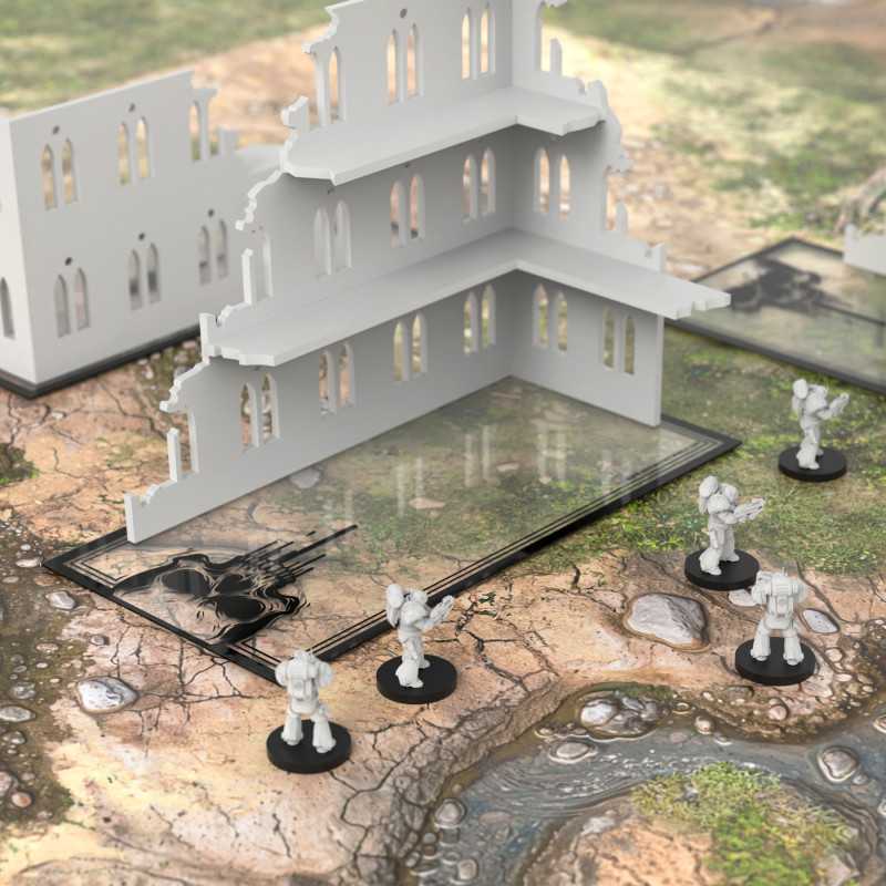 Skull Basic WTC Glasspack Footprints 10x (Green Stuff World)