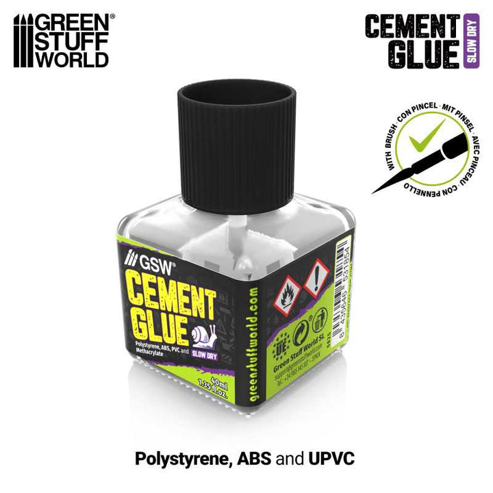 Slow cement glue for plastics 40ml (Green Stuff World)