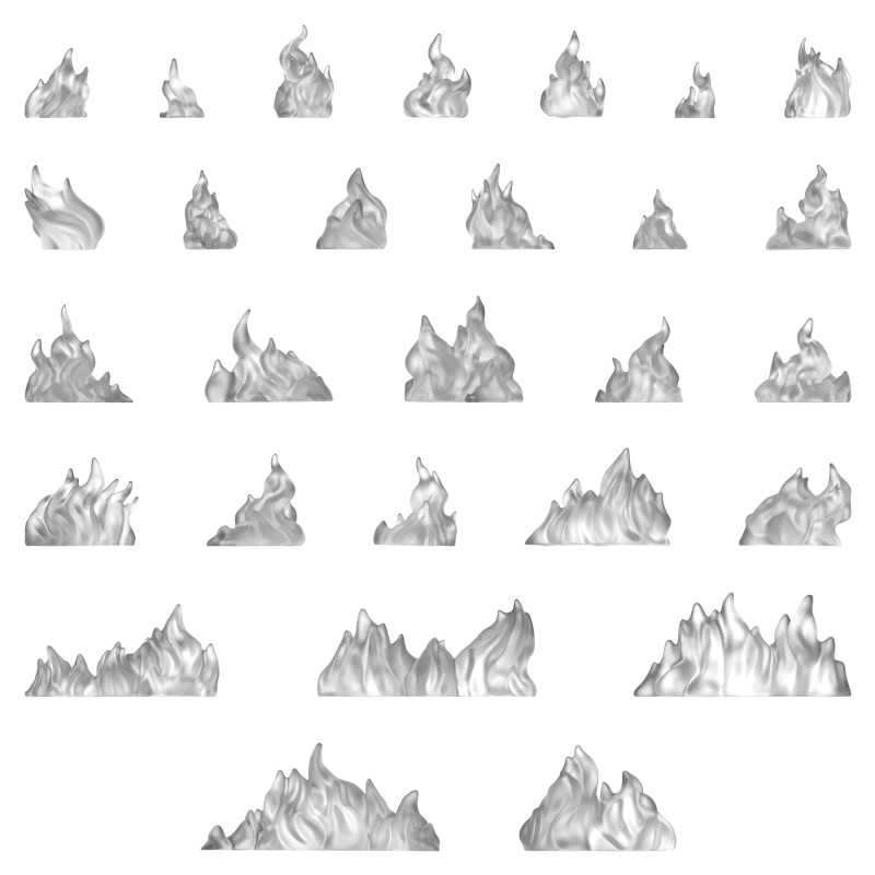 Small Fire Flames 1:48-1:35 (Green Stuff World)