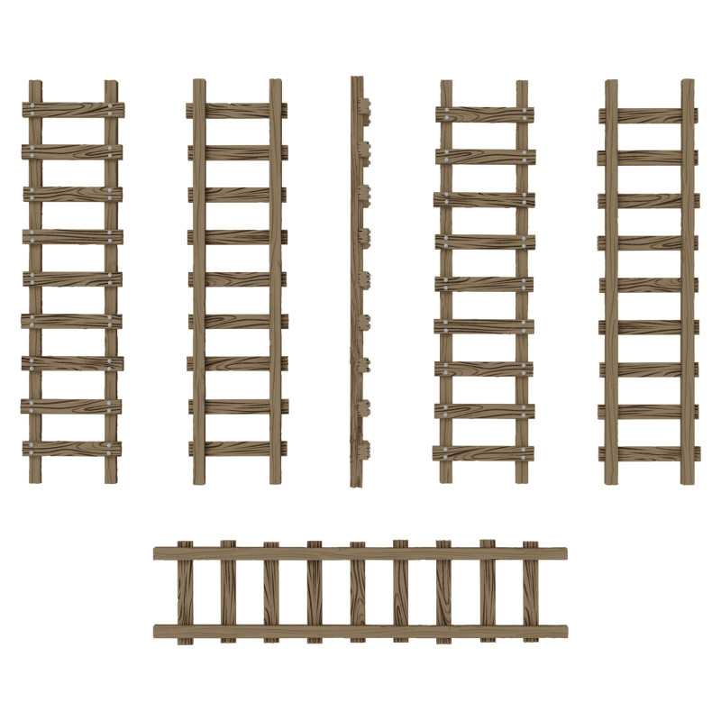 Small Wooden Ladders 1:48-1:35 (Green Stuff World)