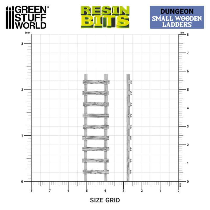 Small Wooden Ladders 1:48-1:35 (Green Stuff World)