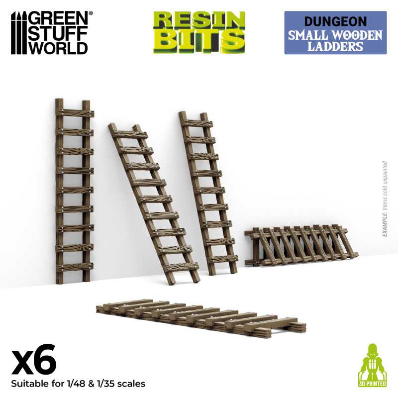 Small Wooden Ladders 1:48-1:35 (Green Stuff World)