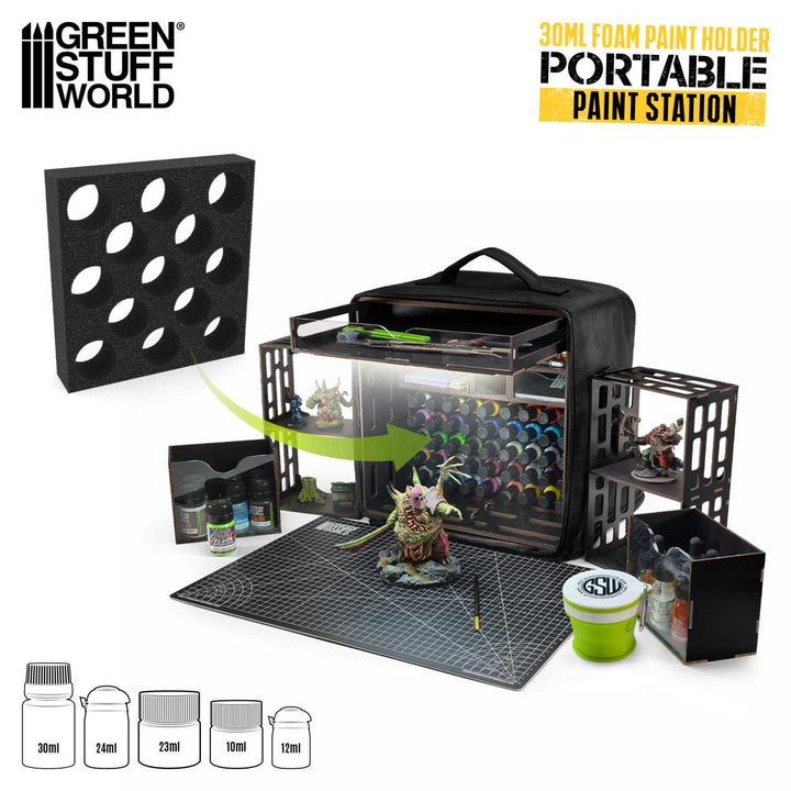 Sponge insert for wide paint pots Portable Paint Station (Green Stuff World)