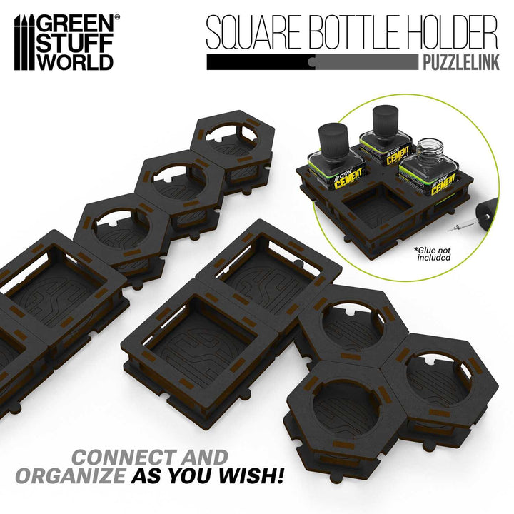 Square bottle Holder for Cement glue x2 (Green Stuff World)