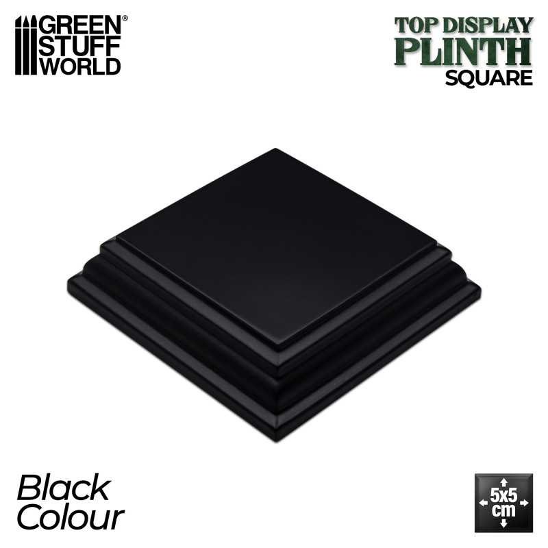 Square Wood display bases 5x5 cm - Black (Green Stuff World)