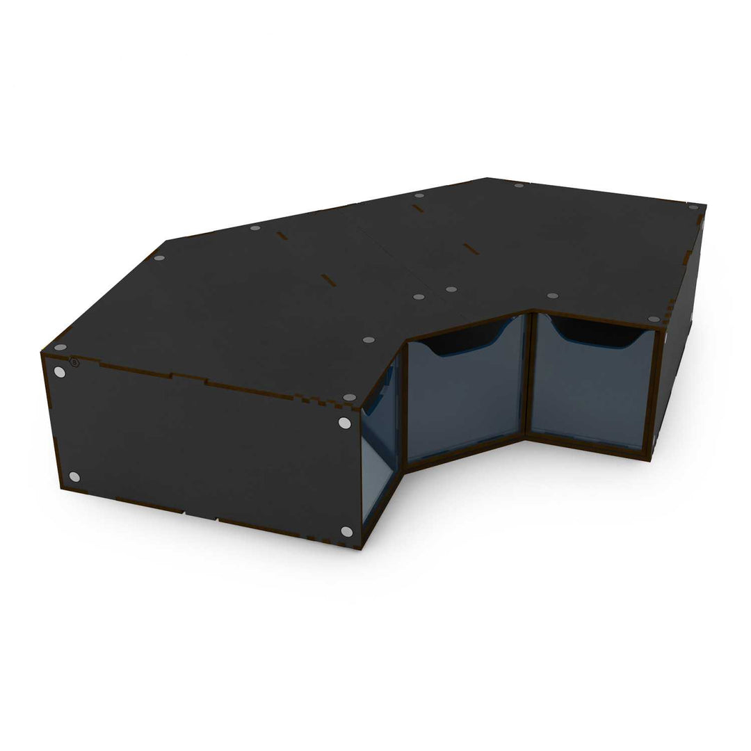 Stackable hobby corner drawer rack with 3 drawers - Black (Green Stuff World)