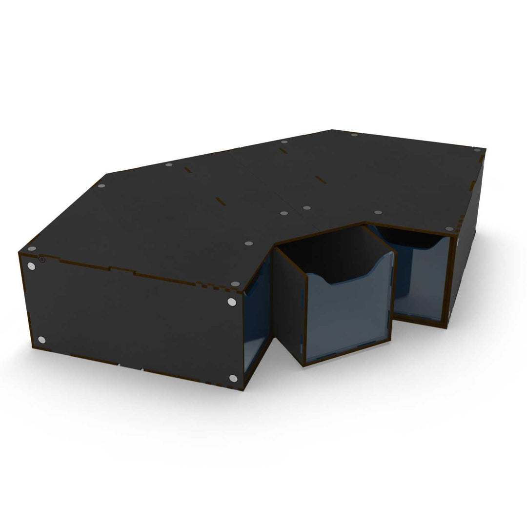 Stackable hobby corner drawer rack with 3 drawers - Black (Green Stuff World)