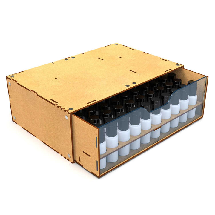Stackable Hobby Paint Rack 17ml with magnets (Green Stuff World)