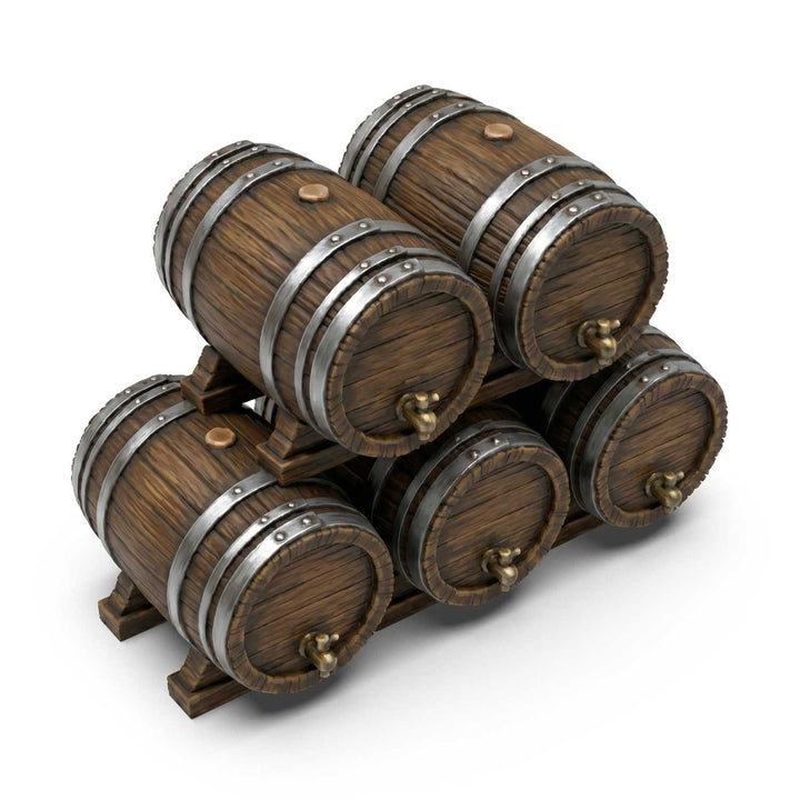 Stackable Wooden Barrels 1:35 (Green Stuff World)