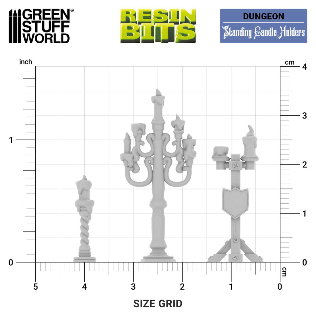 Standing Candle Holders 1:48 (Green Stuff World)