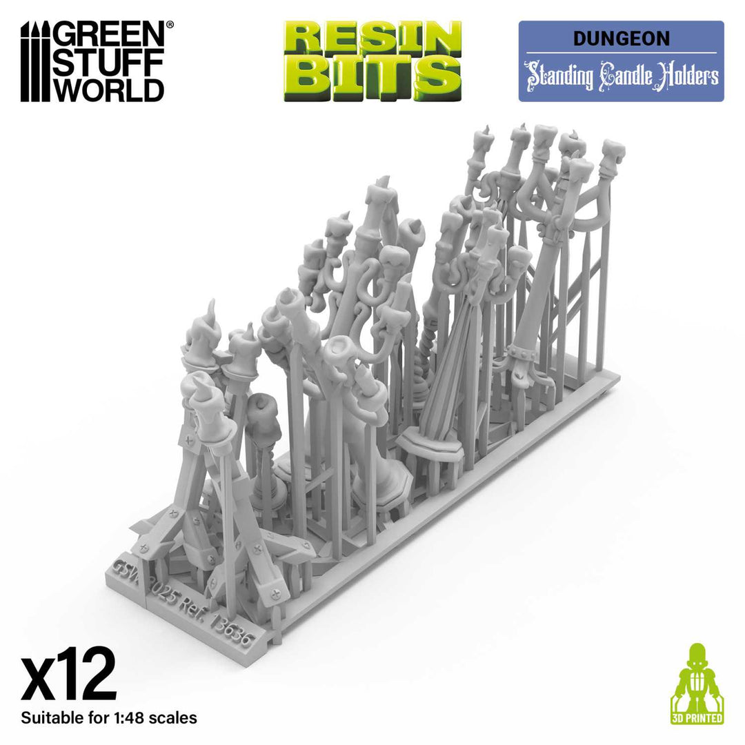 Standing Candle Holders 1:48 (Green Stuff World)