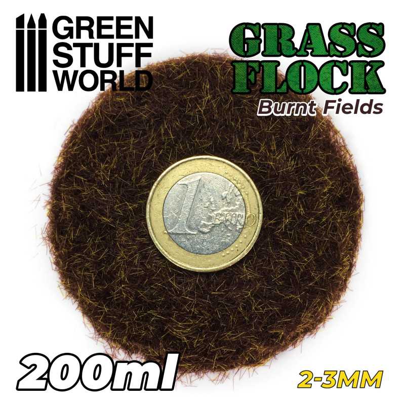 Static Grass Flock 2-3mm - BURNT FIELDS - 200 ml (Green Stuff World)