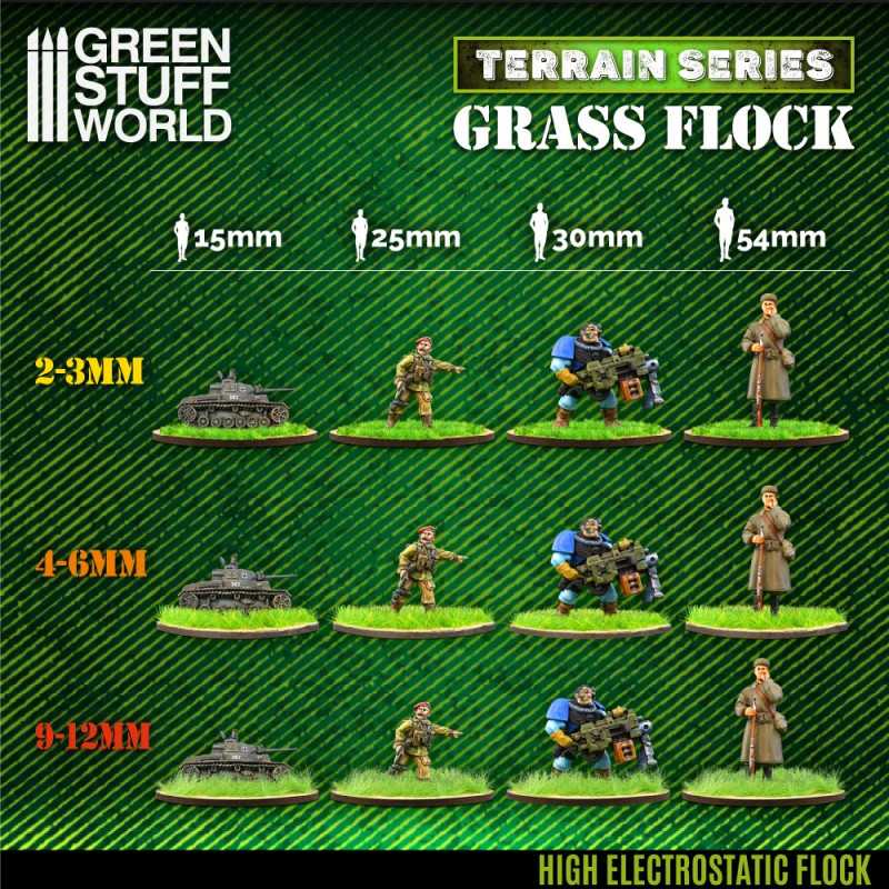 Static Grass Flock 2-3mm - BURNT FIELDS - 200 ml (Green Stuff World)