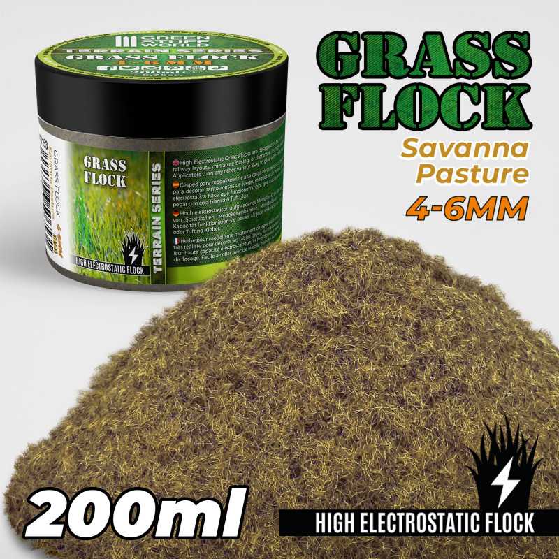 Static Grass Flock 4-6mm - SAVANNA PASTURE - 200 ml (Green Stuff World)