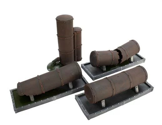 Battlefield in a Box: Storage Tanks (Grey) (BB578)