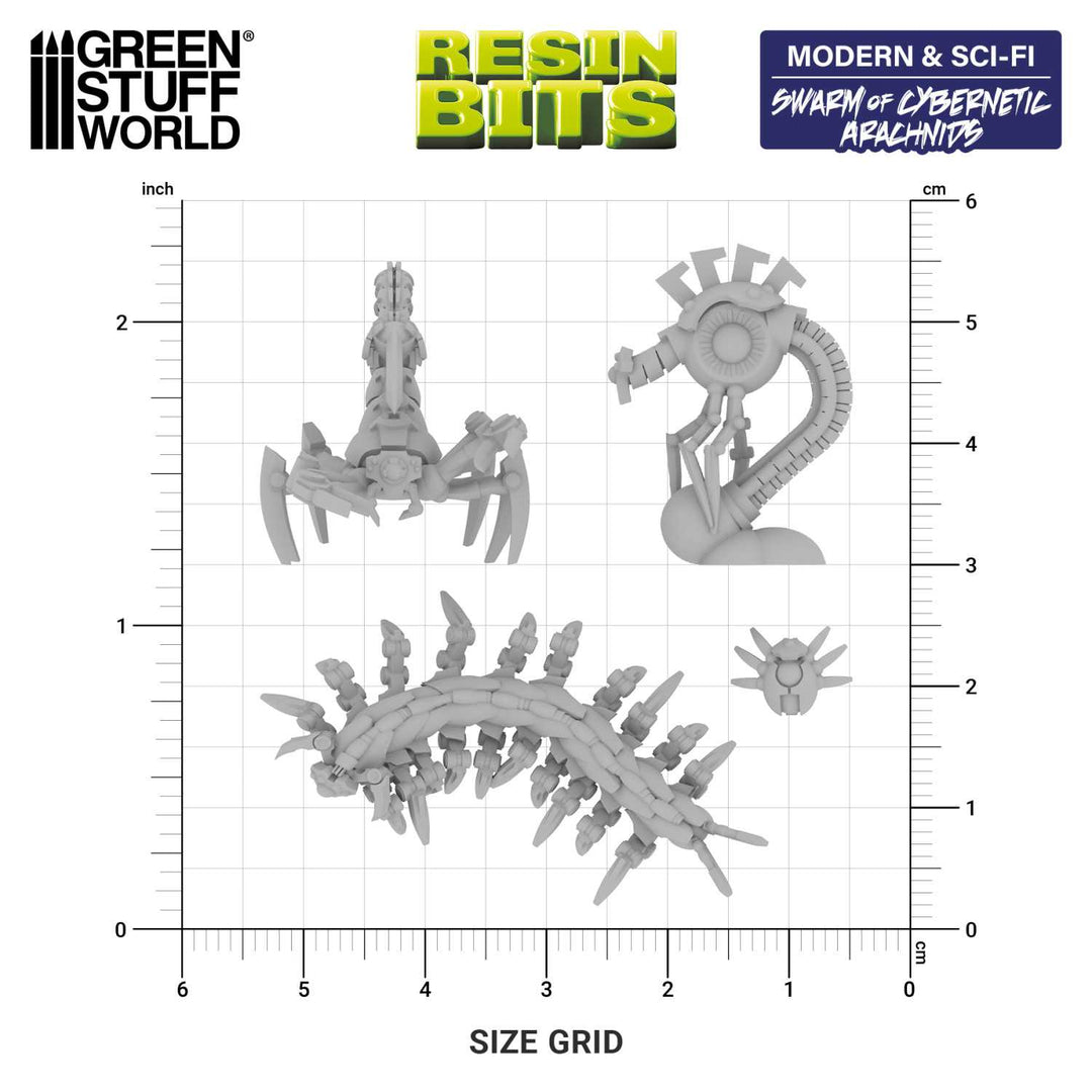 Swarm of Cybernetic Arachnids 1:48 (Green Stuff World)