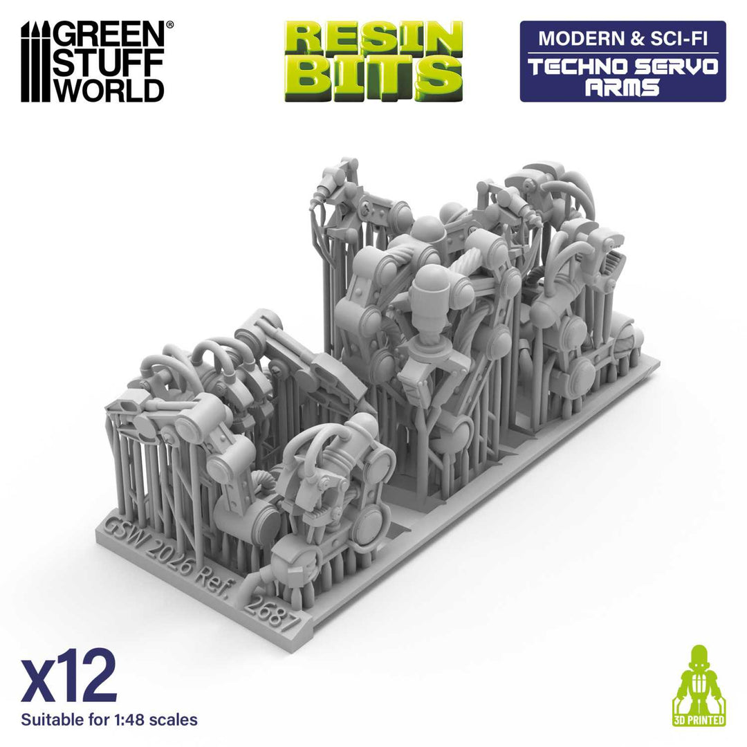 Techno Servo Arms 1:48 (Green Stuff World)